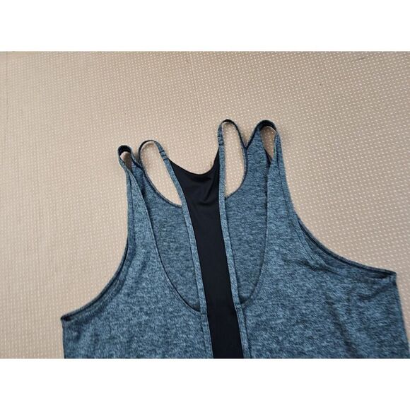 Nike Women's XL Dri-Fit Studio Cut Out Gray Tank Top Active Running Gym EUC - Picture 7 of 10